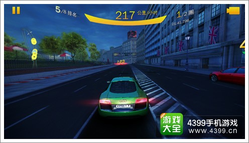 狂野飙车8伦敦眼赛道捷径全景图
