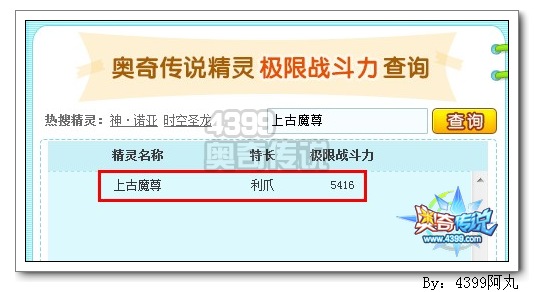 奥奇传说上古魔尊极限战斗力