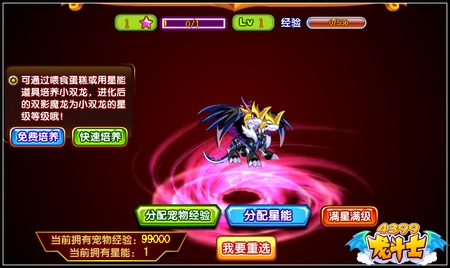 龙斗士双影魔龙 全属性守护神宠