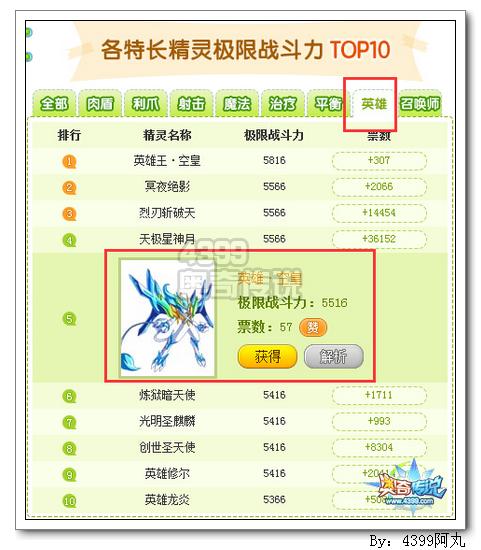 奥奇传说英雄空皇极限战斗力