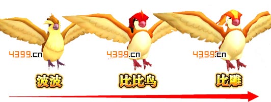 口袋妖怪3D比比鸟进化
