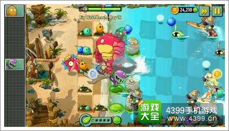 植物大战僵尸2沙滩世界抢先看 僵尸相当恐怖