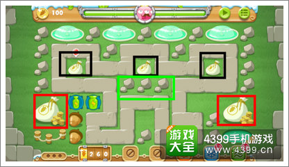 保卫萝卜2地下庄园D8关攻略