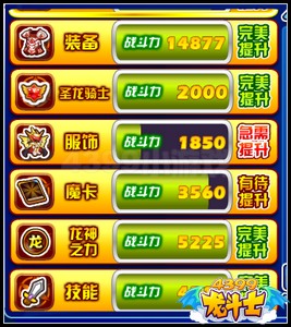 龙斗士战斗力怎么提升