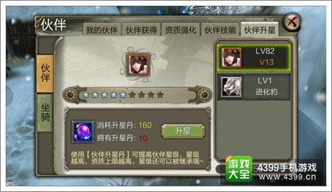 天龙八部3D伙伴升星