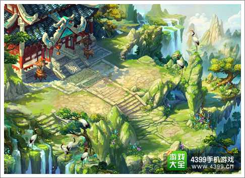 梦幻西游手游六大门派方寸山场景