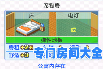 住宅梦物语专门房间攻略 家居相性大全一览