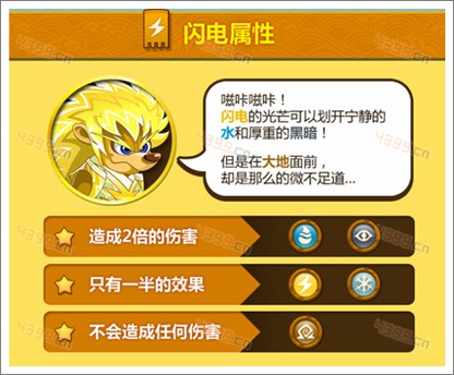 功夫宠物闪电属性相克表