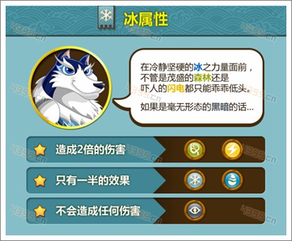 功夫宠物冰属性相克表