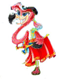 功夫宠物斗牛士火烈鸟