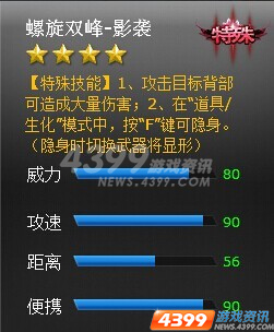 寒气逼人 4399火线精英螺旋双峰-影袭