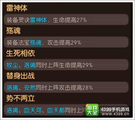 大主宰手游洛璃图鉴 洛璃技能属性介绍