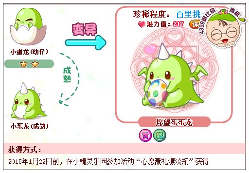 奥比岛愿望蛋蛋龙怎么得 在哪得