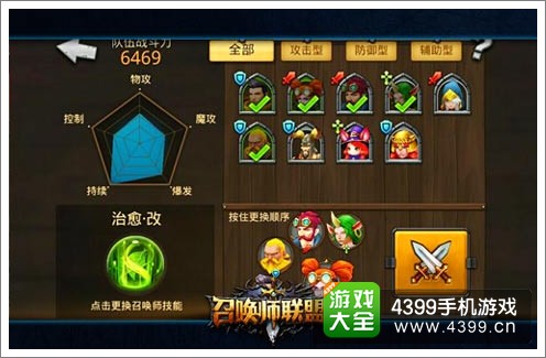 在战斗副本之前会看到这样的战斗力分布