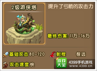 勇者守卫军游侠塔图鉴 基础攻击射程解析