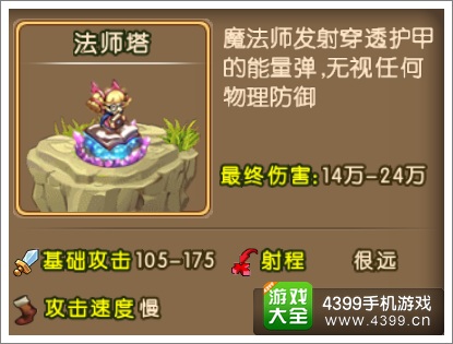 勇者守卫军法师塔图鉴 法师塔基础攻击射程解析