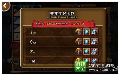 航海王启航赛季奖励