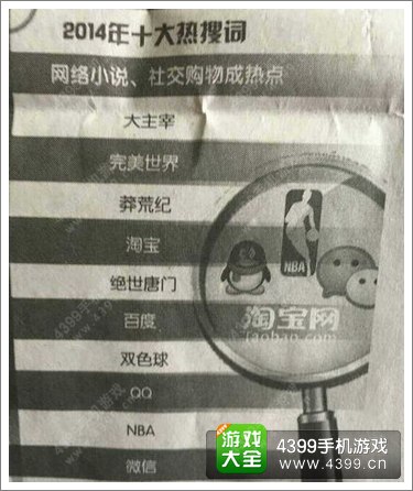 莽荒纪热推手游 热词位列2014搜索榜前三