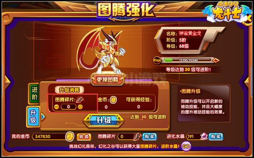 龙斗士幻化兽怎么升级