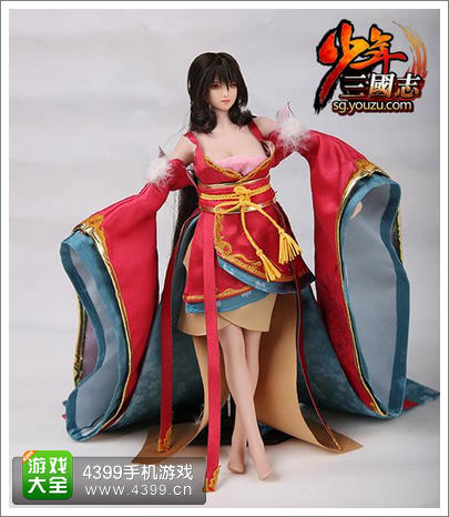  《少年三国志》高仿真小乔可动兵人站姿