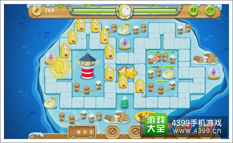 保卫萝卜2天天向上BOSS计时模式冰岛攻略