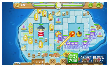保卫萝卜2天天向上BOSS计时模式冰岛攻略