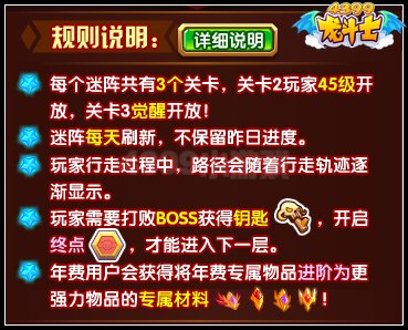 龙斗士六芒迷阵 年费专属副本