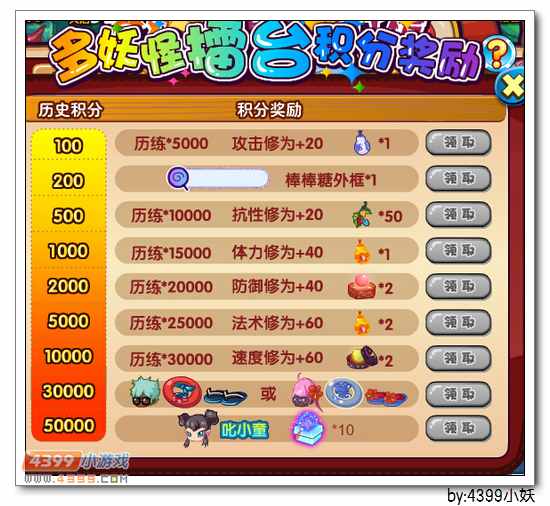 卡布西游擂台奖励全面优化
