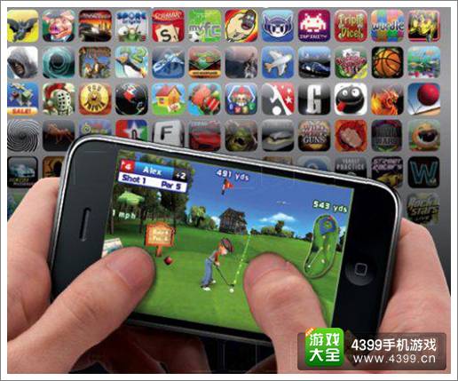 手机游戏上玩游戏的图片