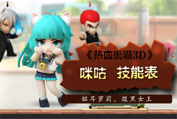 热血街霸3D咪咕技能详解 暴力萝莉参上