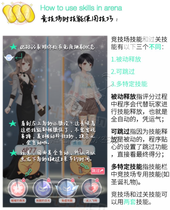 奇迹暖暖技能使用方法