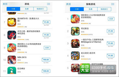 付费榜塔防萌主第一