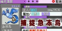 口袋妖怪漆黑的魅影急冻鸟在哪 急冻鸟怎么抓
