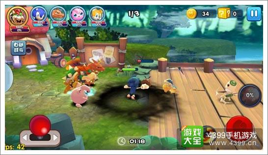 明星大乱斗3D副本战斗截图