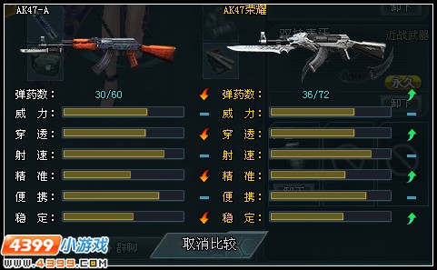 4399生死狙击GP枪和金币枪的差别