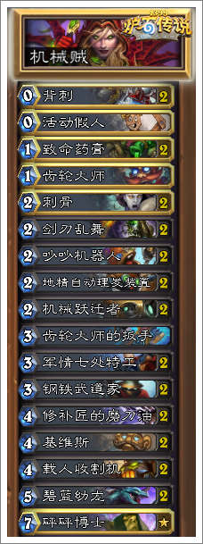 炉石传说机械贼