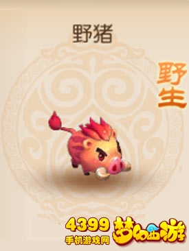梦幻西游手游野生野猪图鉴