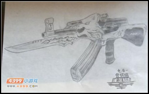 生死狙击玩家手绘—AK47荣耀击杀