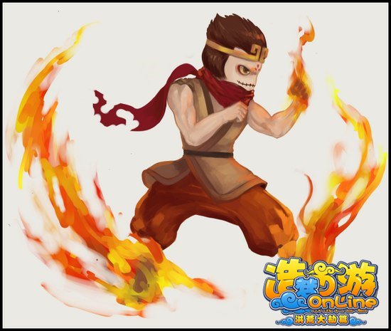 洪荒大劫篇手绘-悟空习武