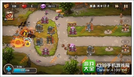 城堡突袭2第12-2关第10波