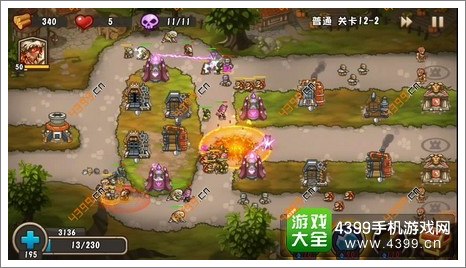 城堡突袭2第12-2关第11波尾声