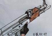 生死狙击玩家手绘—白银AK-47 