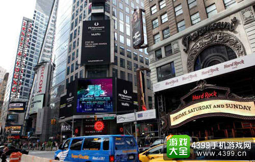 星耀360登上美国纽约时代广场大屏幕