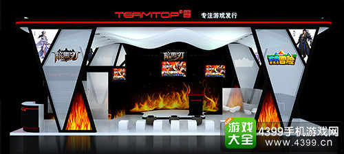展台整体设计极具科技感