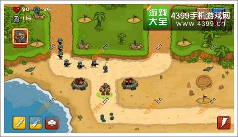 阅兵大作战第三关经典保卫初始