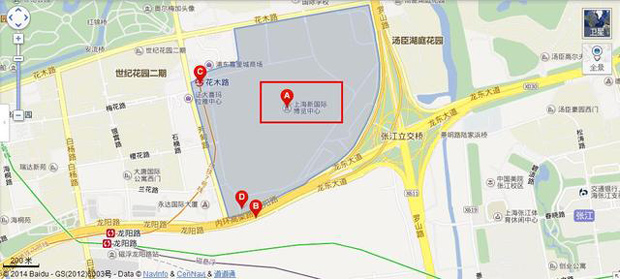 上海新国际博览中心(CJ会场)地图