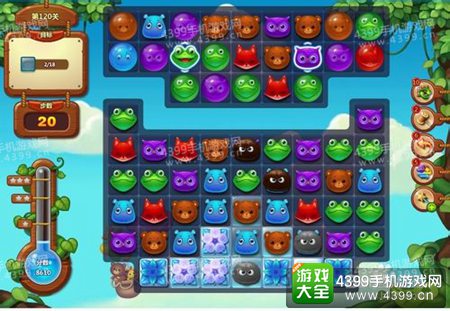 开心消消乐120关三星攻略