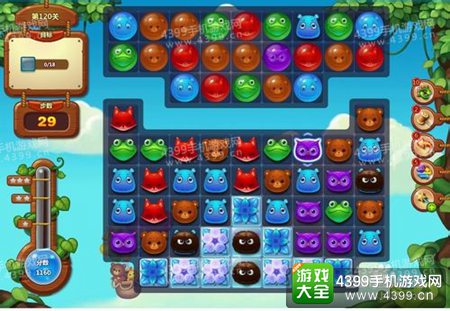 开心消消乐120关三星攻略