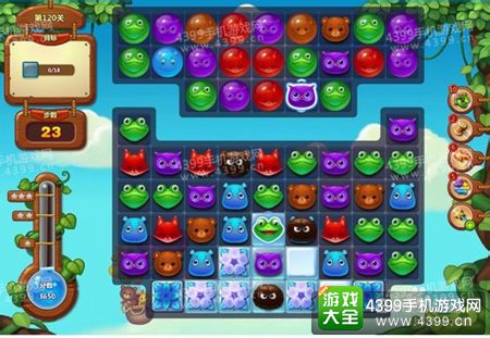 开心消消乐120关三星攻略