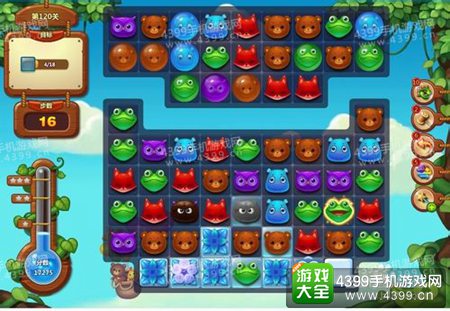 开心消消乐120关三星攻略